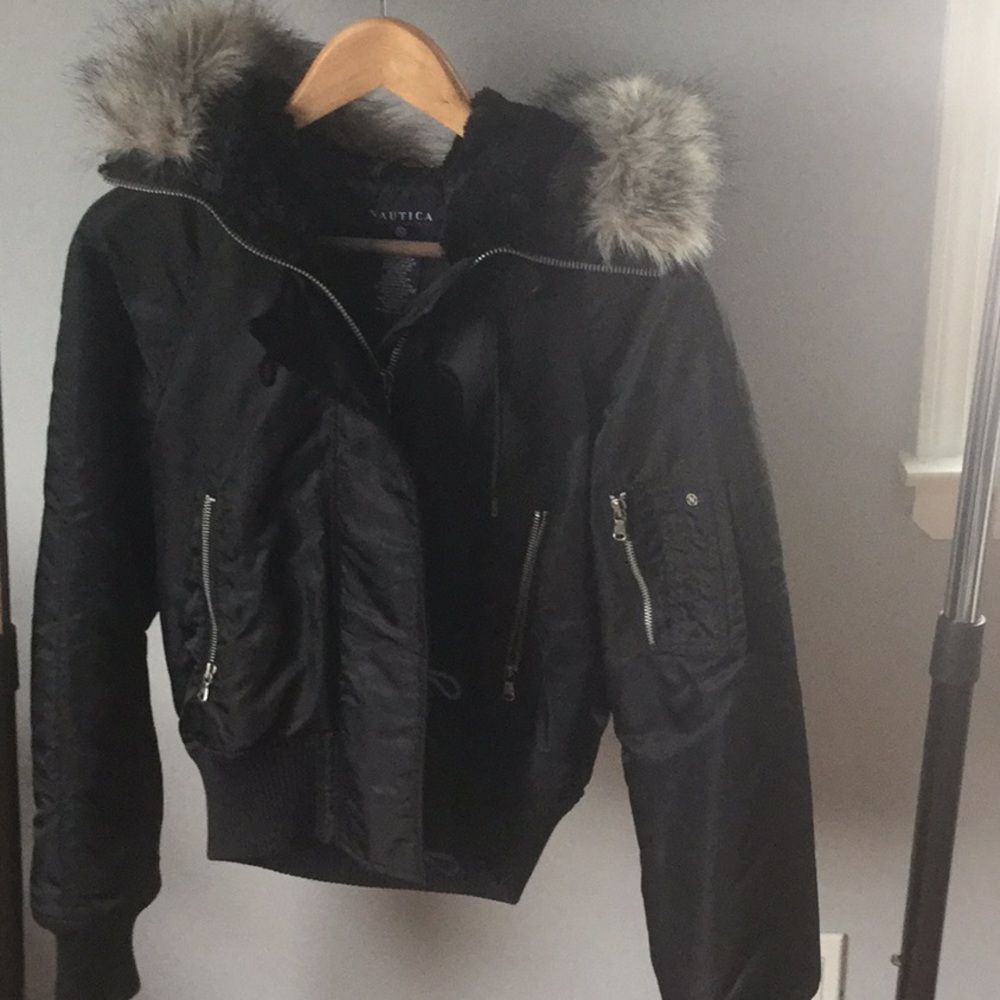 Nautical winter jacket.